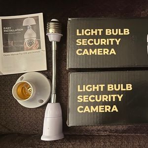 Light Bulb Security Cameras with Accessories